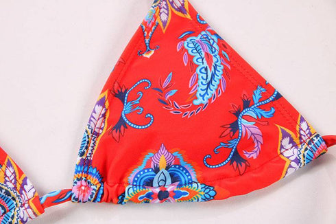 Women's Fashion Webbing Patchwork Split Swimsuit